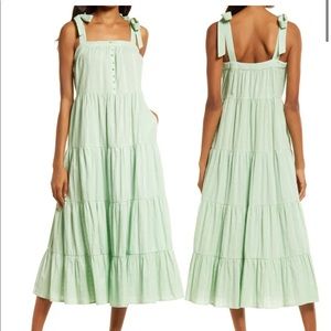 FRNCH - Helena sleeveless tiered midi dress